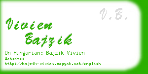 vivien bajzik business card